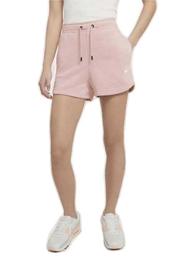 Essentials French Terry Shorts Pink - NIKE - BALAAN 1