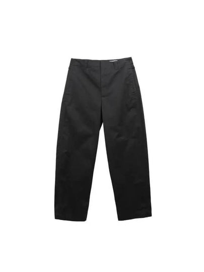 High Waist Straight Pants Black - LEMAIRE - BALAAN 2