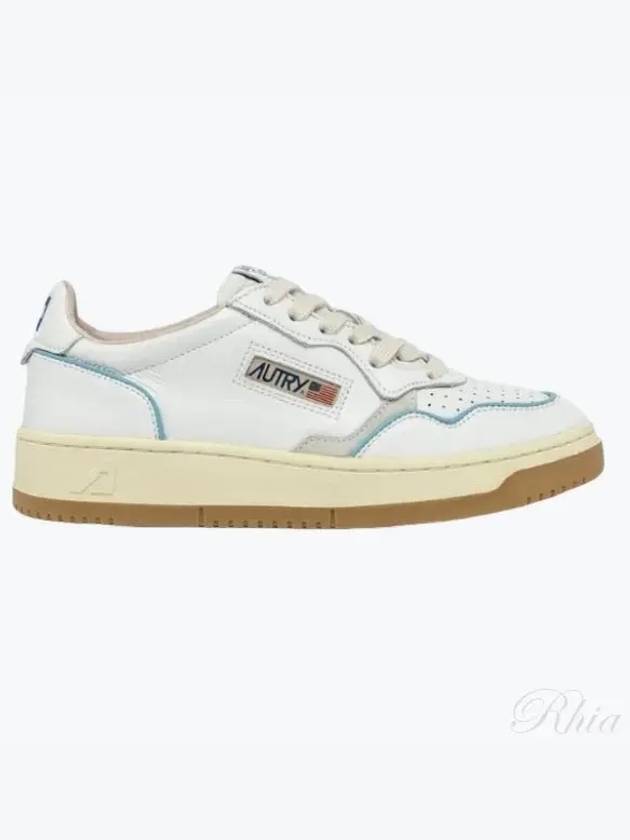 Suede Leather Low Top Sneakers White - AUTRY - BALAAN 2