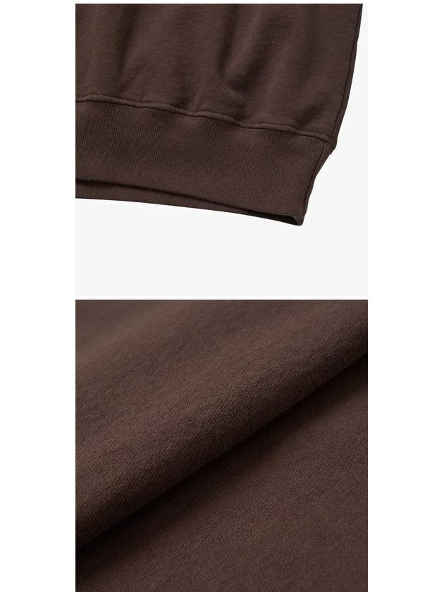 Club Crew Neck Cotton Sweatshirt Brown - SPORTY & RICH - BALAAN 4