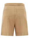 Jessica Virgin Wool Shorts Brown - MAX MARA - BALAAN 3