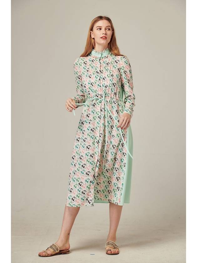 RS9seoul waist string flower pattern dress - RS9SEOUL - BALAAN 2