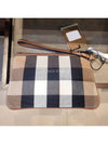 Check wrist strap mini pouch clutch - BURBERRY - BALAAN 5