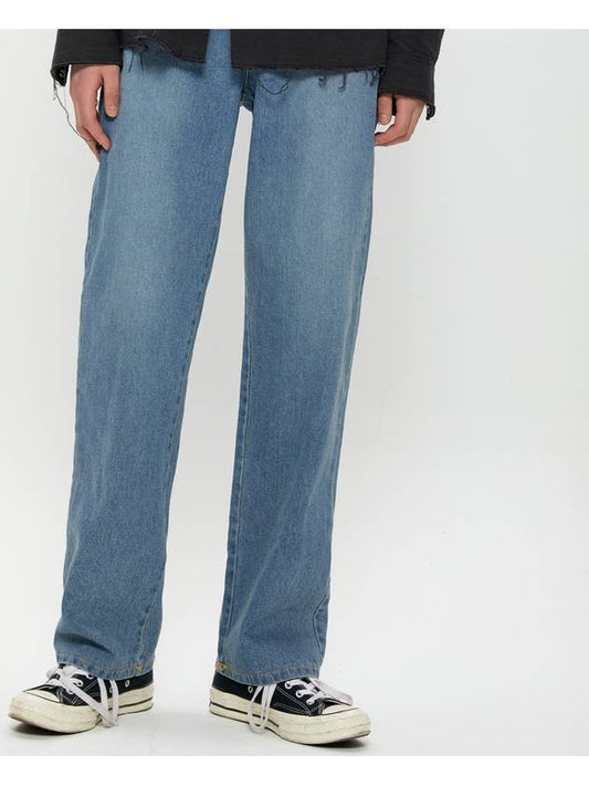 Wide banding denim pants LIGHT BLUE - PEPPERSEASONING - BALAAN 2