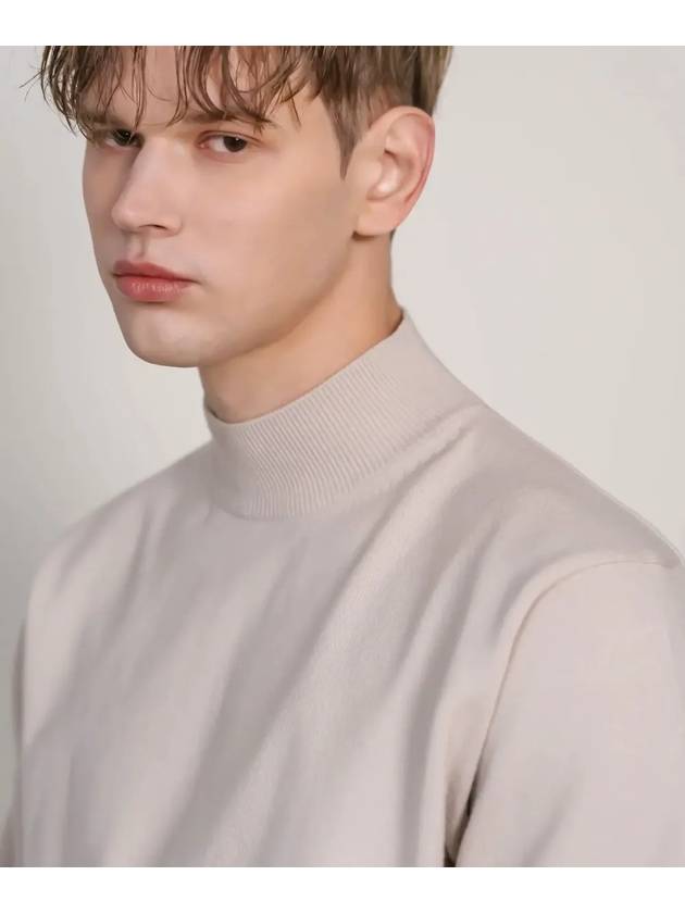 Soft Half Turtleneck Knit Beige - INDUST - BALAAN 2