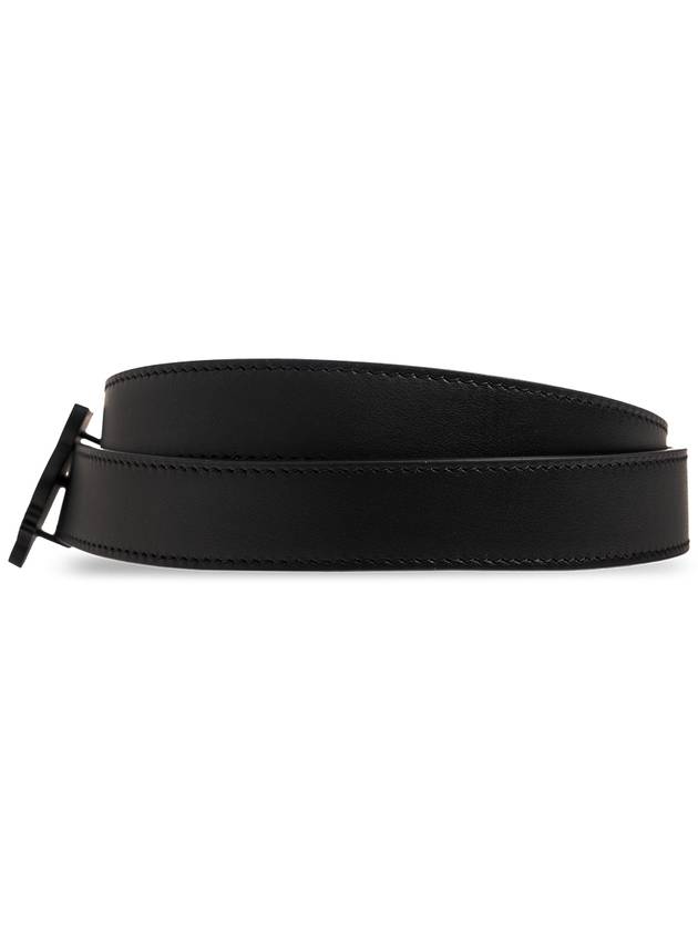 Kenzo Leather Reversible Belt, Men's, Black - KENZO - BALAAN 3