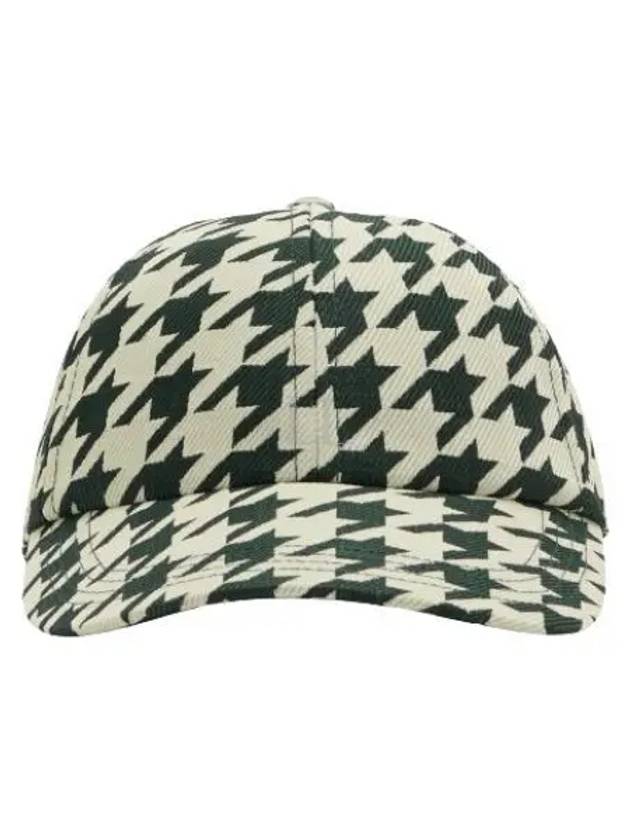 Houndstooth pattern cotton cap - BURBERRY - BALAAN 2