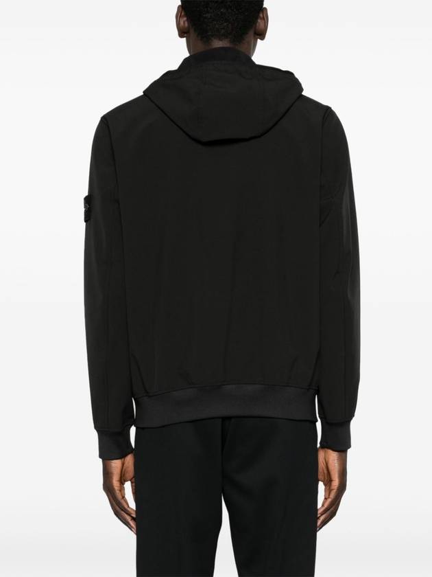 Technology Recycled Polyester Hooded Jacket Black - STONE ISLAND - BALAAN 6