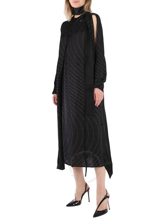 Boyarovskaya Ladies Spiral Dress Black, Size X-Small - BOYAROVSKAYA - BALAAN 3