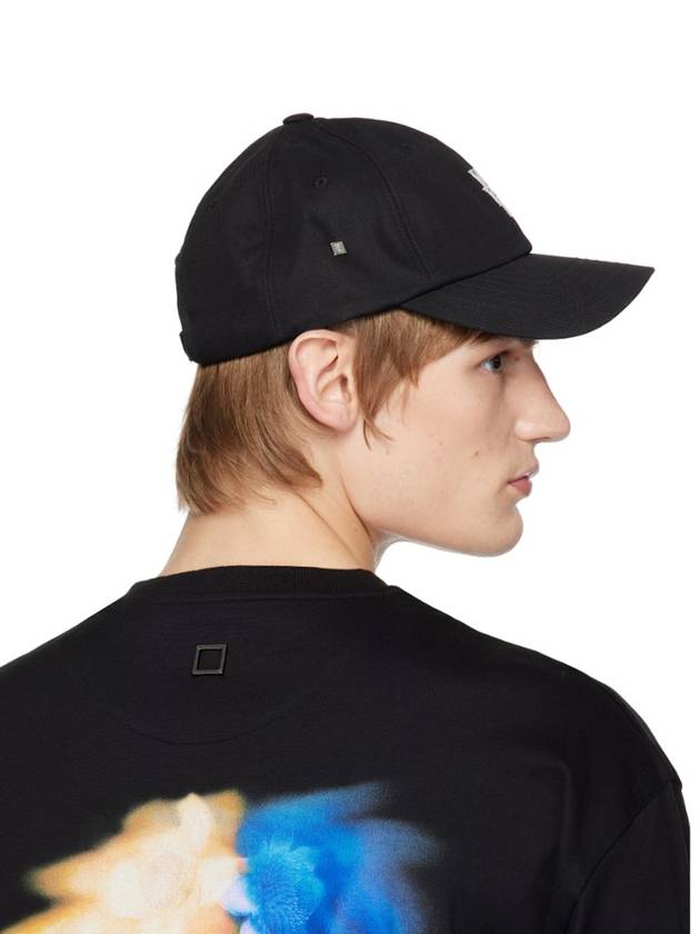 Embroidered Logo Cotton Ball Cap Black - WOOYOUNGMI - BALAAN 9