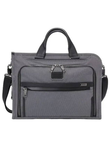 Alpha X Slim Deluxe Portfolio Briefcase Meteor Gray - TUMI - BALAAN 1