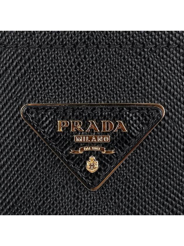 Panier Saffiano Leather Small Tote Bag Black - PRADA - BALAAN 8