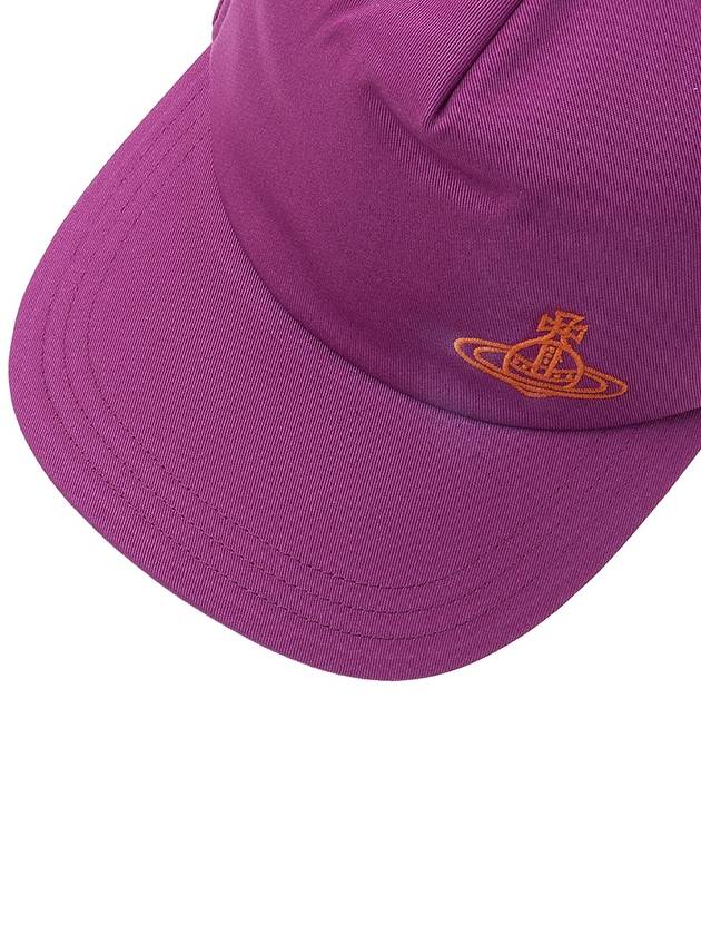 Embroidered ORB Logo Classic Ball Cap Purple - VIVIENNE WESTWOOD - BALAAN 8