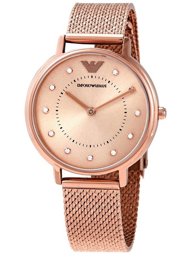 Crystal Quartz Metal Watch Pink - EMPORIO ARMANI - BALAAN 2