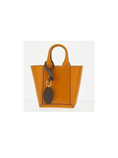 Double Up Leather Tote Bag Orange - TOD'S - BALAAN 2