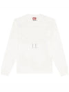 Men's Logo Embroidery Sweatshirt White - DIESEL - BALAAN 2