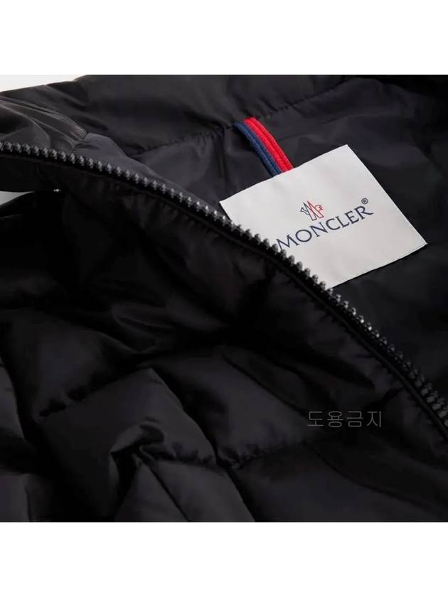 Kids Charpal Hooded Long Down Padded Jacket Black 6A - MONCLER - BALAAN 3