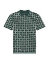 Bucket Weave Polo Shirt Green - MALBON GOLF - BALAAN 1