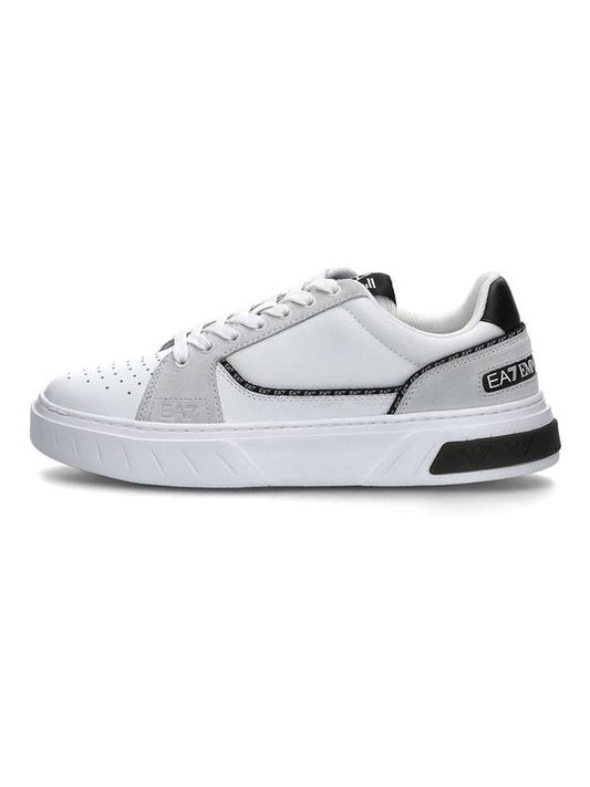 Court EA7 Signature Low Top Sneakers White - EMPORIO ARMANI - BALAAN 1