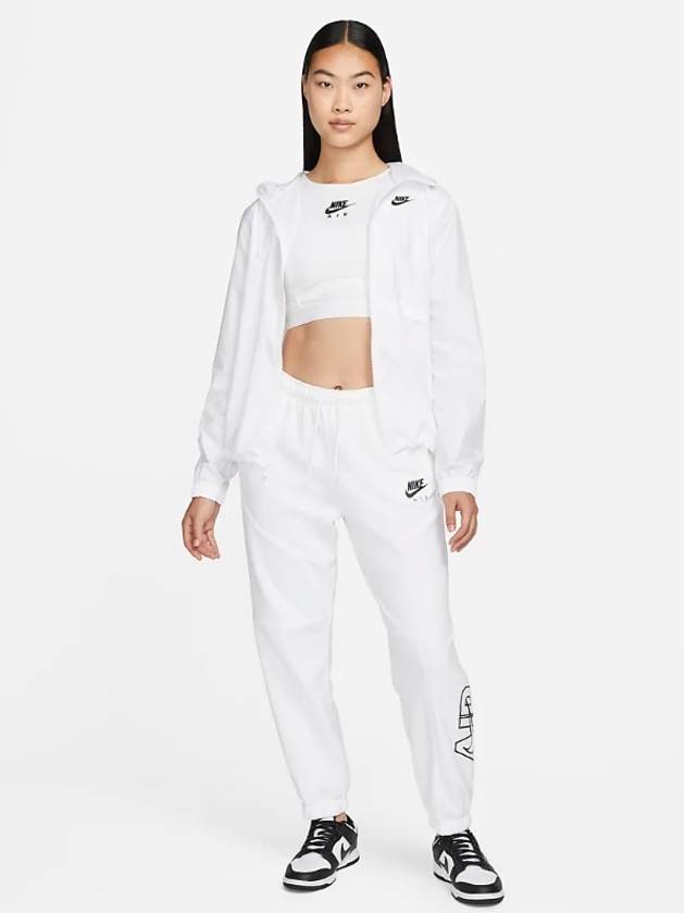 Women's Essentials Repel Woven Windbreaker White - NIKE - BALAAN 7