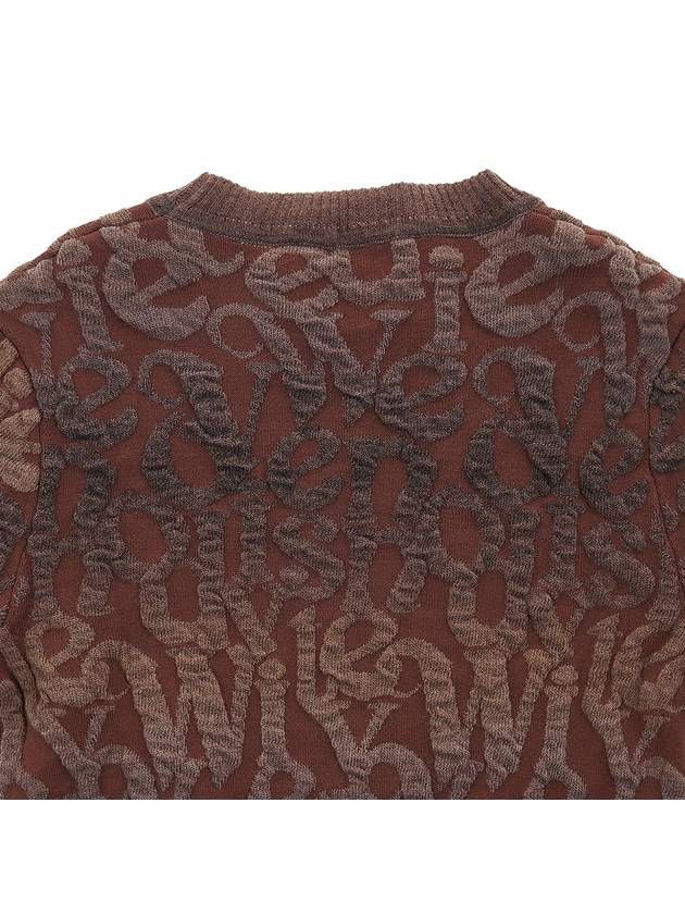 Logo Crew Neck Knit Top Brown - VIVIENNE WESTWOOD - BALAAN 8