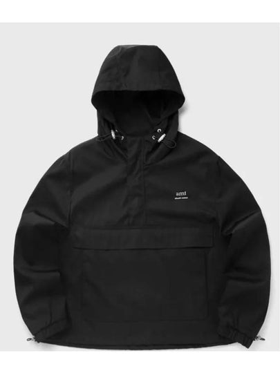 Alexandre Mattiussi Windbreaker Hoodie Black - AMI - BALAAN 2