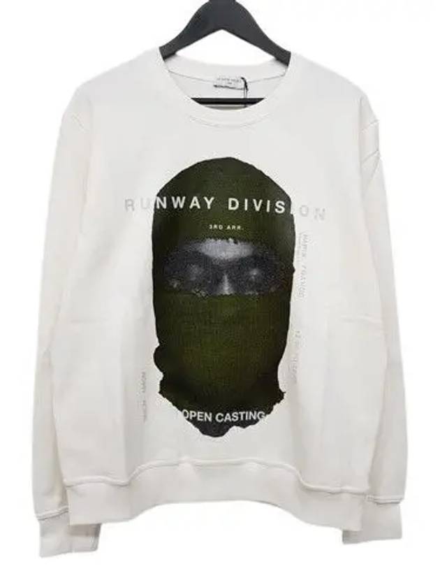 NCW19277 081 Green Mask Sweatshirt White - IH NOM UH NIT - BALAAN 1