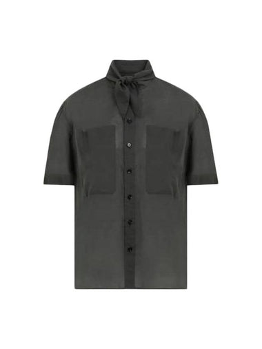 Women's GD Cotton Voile Fouled Shirt Asphalt - LEMAIRE - BALAAN 1