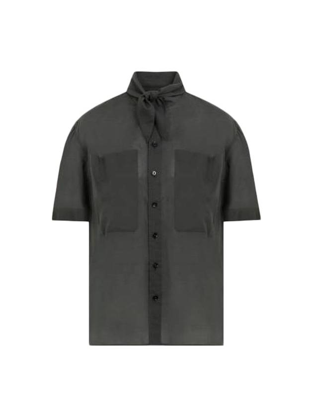 Women's GD Cotton Voile Fouled Shirt Asphalt - LEMAIRE - BALAAN 1