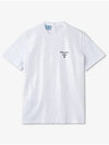 Embroidered T shirt White 3581AR10AGF0009 - PRADA - BALAAN 2