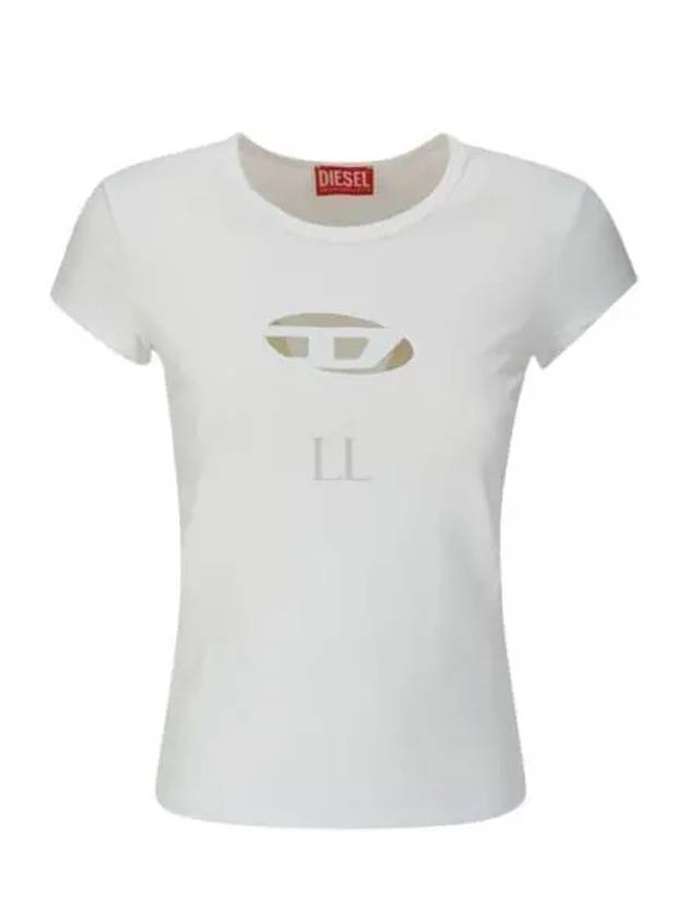 T Angie Peekaboo Logo Short Sleeve T-Shirt White - DIESEL - BALAAN 2