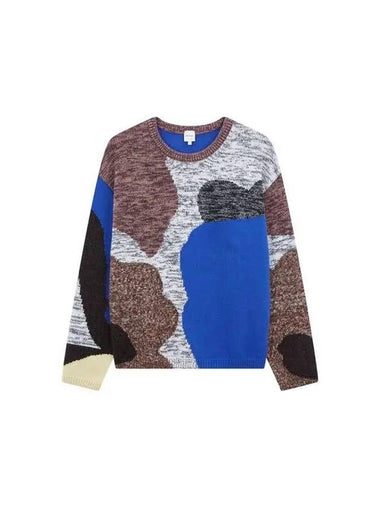 Color block wool bokashi sweater blue 270099 - PAUL SMITH - BALAAN 1