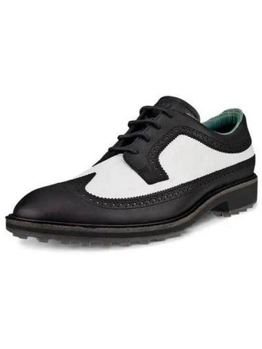 Men's Leather Classic Hybrid Spikeless Black White - ECCO - BALAAN 1