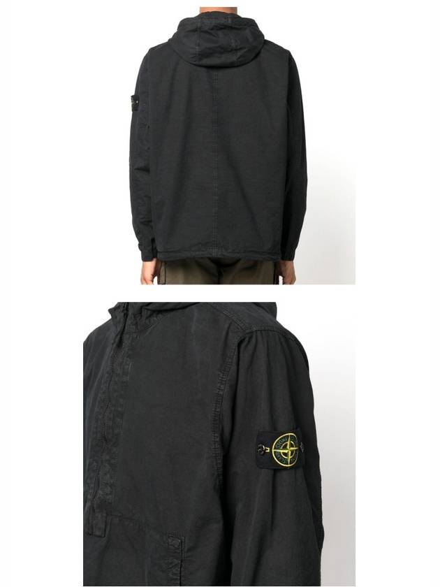 Brushed Cotton Anorak Black - STONE ISLAND - BALAAN 6