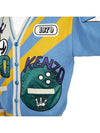 Bowling Elephant V-Neck Cardigan Blue - KENZO - BALAAN 9