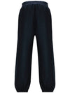 Twill Logo Jogger Track Pants Dark Blue - MONCLER - BALAAN 4