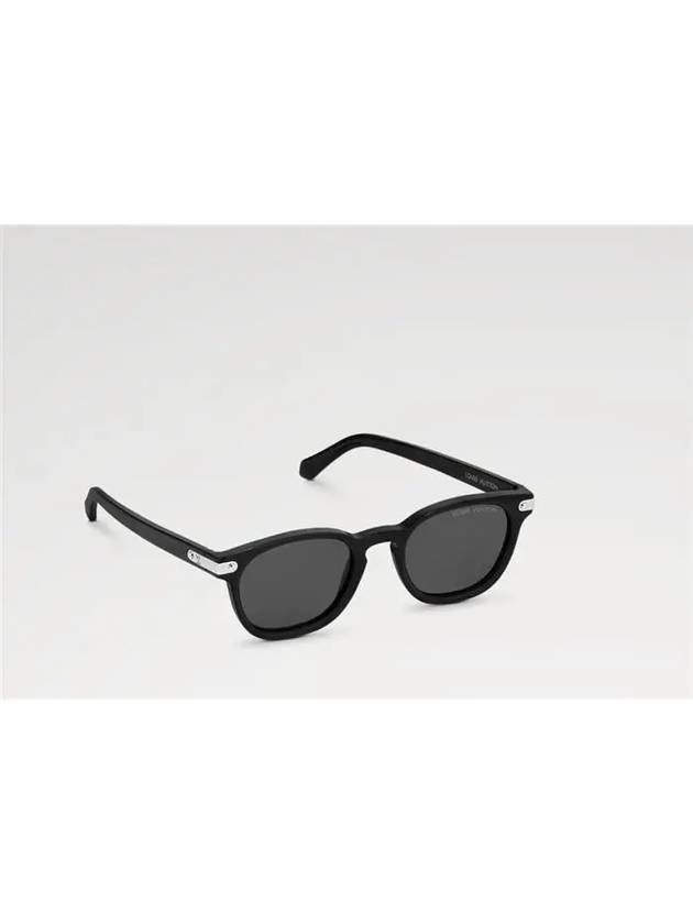 LV Signature Square Round Sunglasses Black - LOUIS VUITTON - BALAAN 3