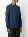 Dust Colour Treatment Crewneck Sweatshirt Blue - STONE ISLAND - BALAAN 4