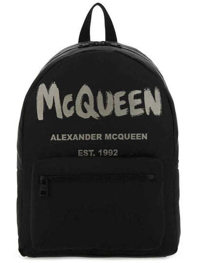 Graffiti Metropolitan Backpack Black - ALEXANDER MCQUEEN - BALAAN 2