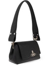 Women s Shoulder Bag Vivienne Westwood With Logo Appliqu Black - VIVIENNE WESTWOOD - BALAAN 4