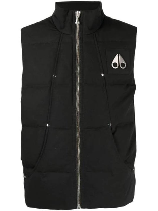 Logo Montreal Padded Vest Black - MOOSE KNUCKLES - BALAAN 1