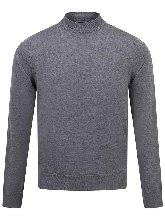 Korman Knit Top Mid Grey Melange - J.LINDEBERG - BALAAN 3