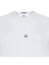 Logo Print Short Sleeve T-Shirt White - CP COMPANY - BALAAN 5