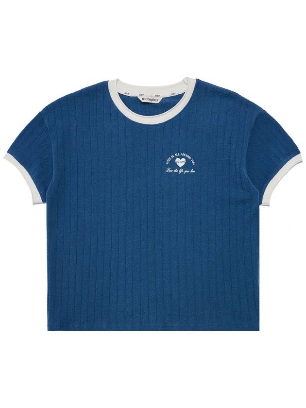 MET summer knit round t shirt blue - METAPHER - BALAAN 8