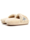 Pool Star Glitter Shearling Slippers Beige - GOLDEN GOOSE - BALAAN 5