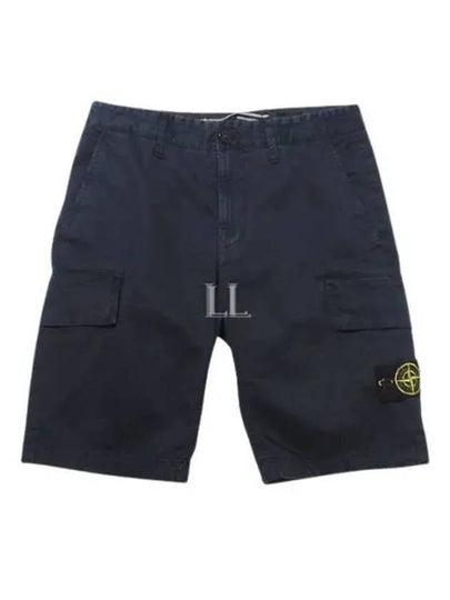 Wappen Patch Bermuda Shorts Navy Blue - STONE ISLAND - BALAAN 2