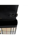 Vintage Check Leather Cross Bag Black - BURBERRY - BALAAN 5