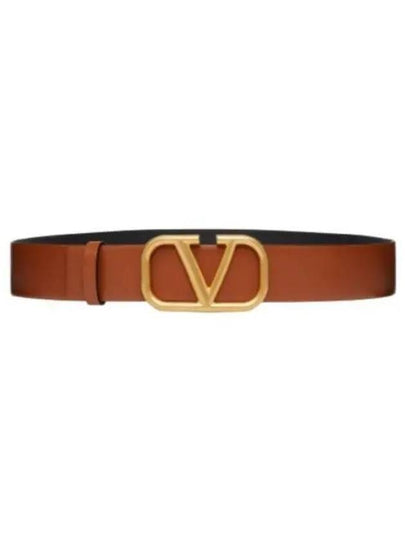 Signature Calfskin Belt Brown - VALENTINO - BALAAN 2