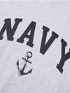 V Heavy Sweat Navy Sweatshirt 1% Melange - DE GRAND MATIN - BALAAN 5