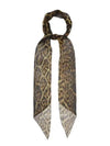 571161 3Y035 2760 Leopard Silk Scarf - SAINT LAURENT - BALAAN 1